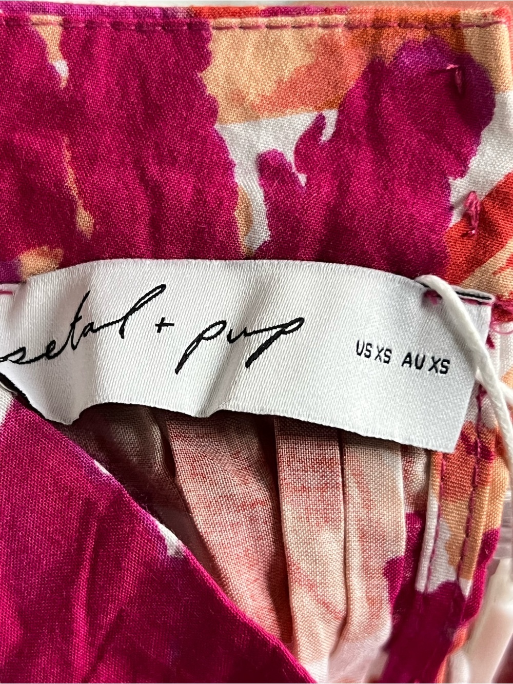 New Petal & Pup Caroline Sleeveless Pink Floral‎ Halter Maxi Dress Summer - Picture 8 of 9